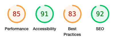 Jupyter Book Lighthouse score run Sept 15, 2022 on deployed site, the majority of issues are around bundling assets, reducing javascript used, optimizing images, and speed to initial page load.