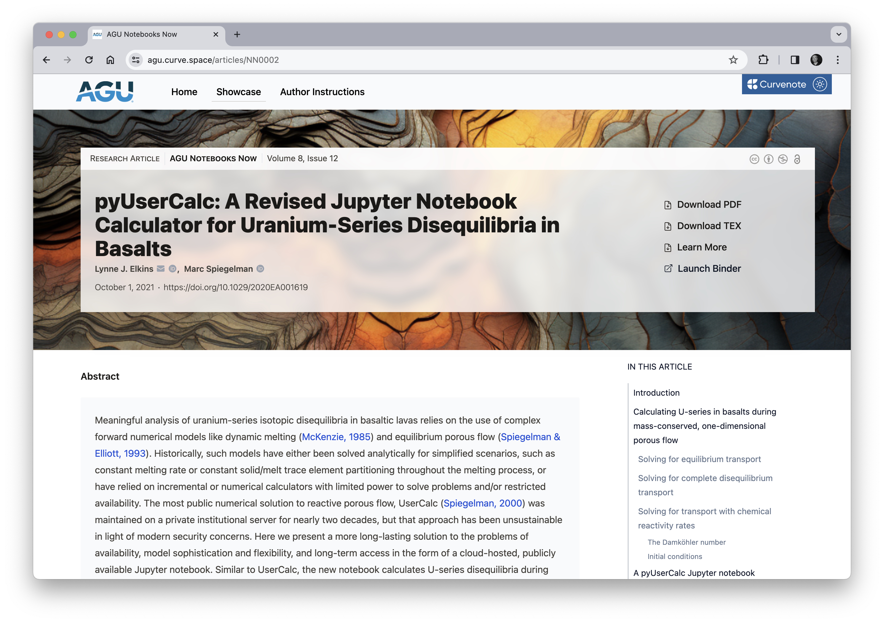 One of the early articles on the AGU Notebooks Now! showcase, notebook based submissions to Earth and Space Science in 2024 will look just like this.