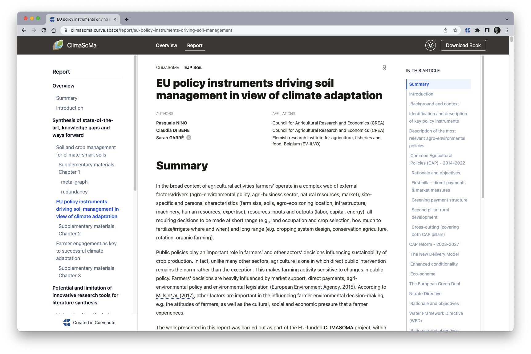 CLIMASOMA Report published online with supporting materials and Jupyter Notebooks