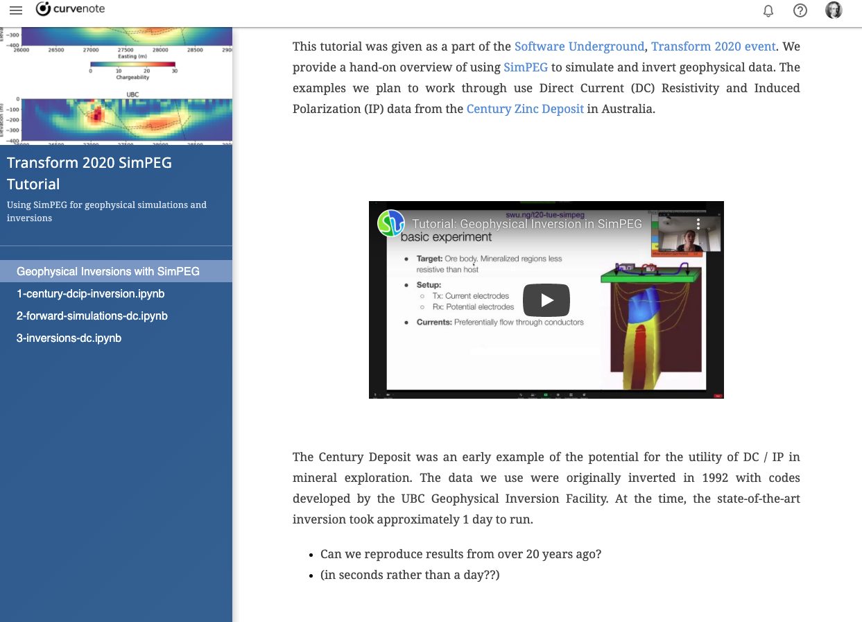 A sample of Lindsey’s personal research notes: Geophysical Inversions with SimPEG