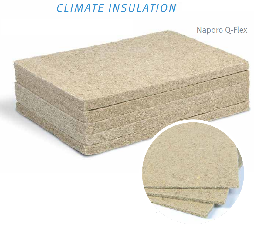 Insulation board made of cattail. Source: NAPORO