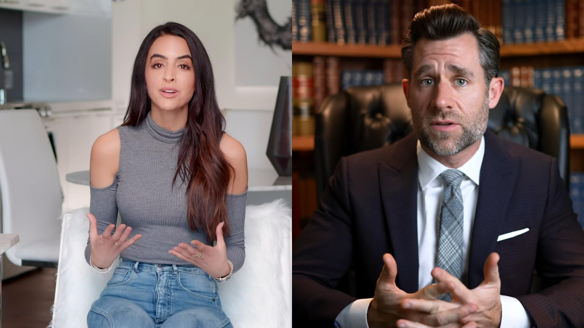 Looking directly into the camera can simulate eye contact and help build professional intimacy