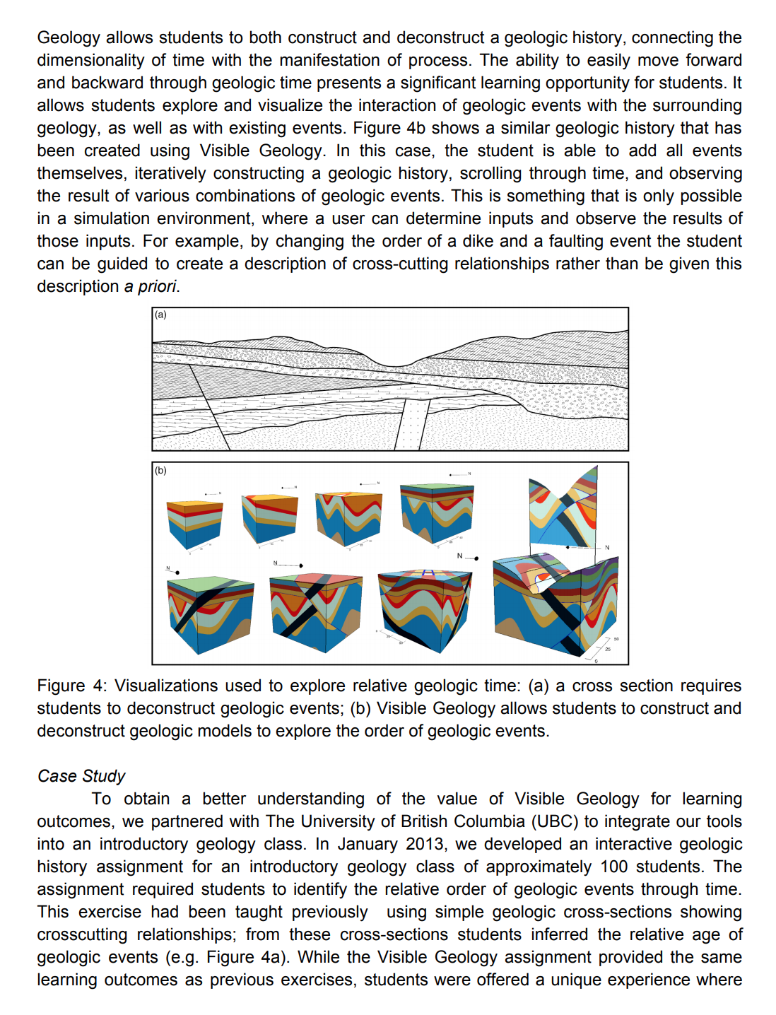 Visible Geology: Creative online tools for teaching, learning, and communicating geologic concepts. See PDF