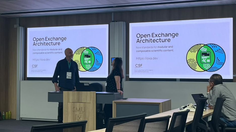 Nokome Bentley and Tracy Teal give a talk introducing OXA as a new standard for scientific content.