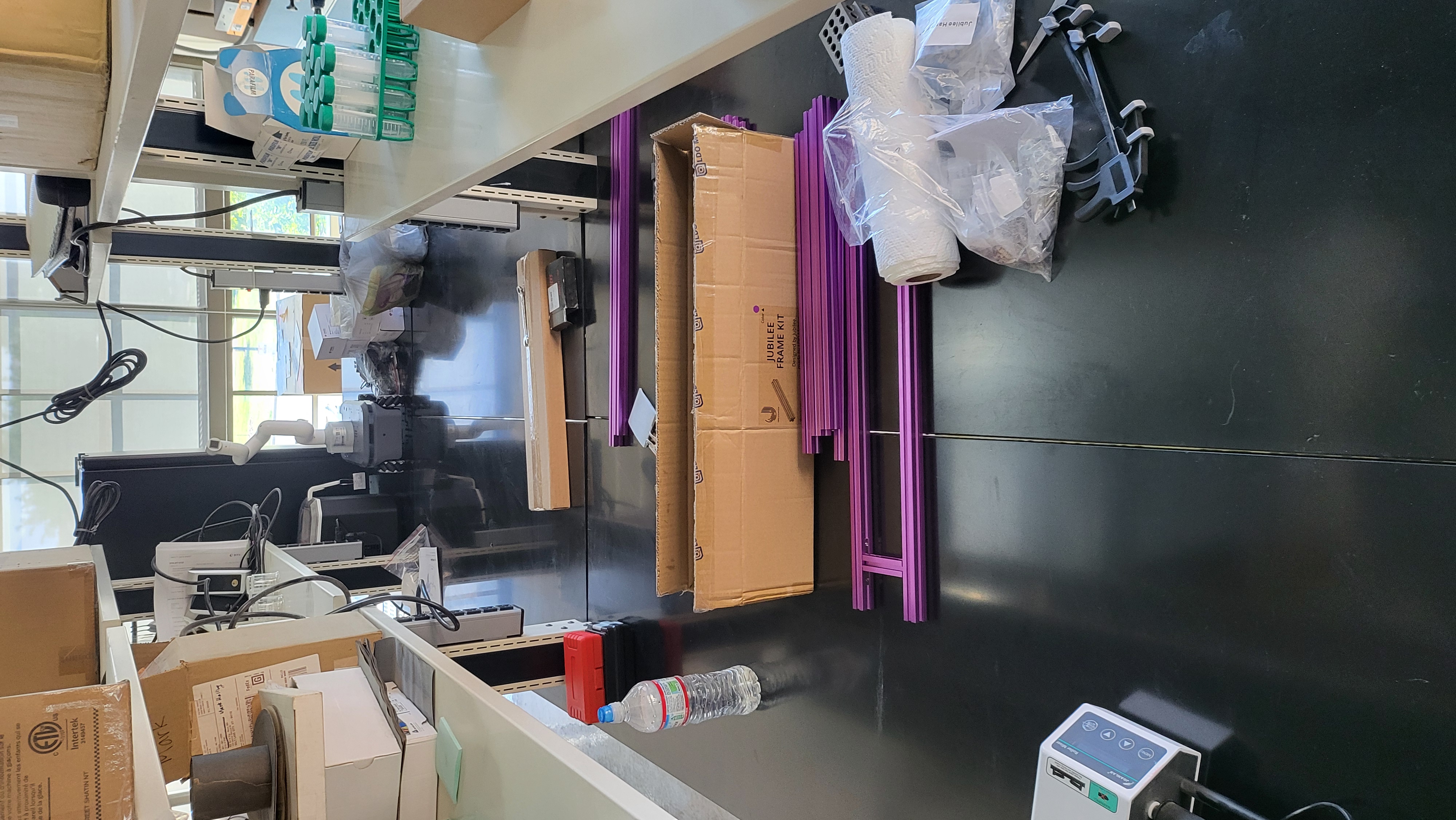 The robotic centric lab layout we have so far