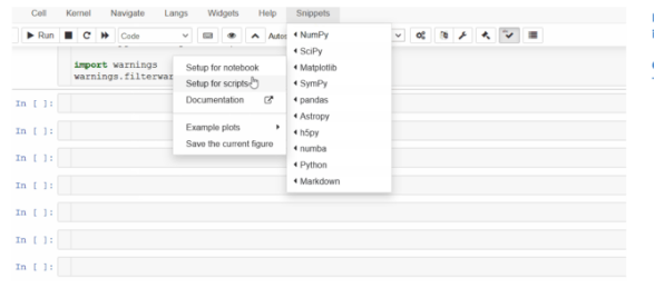 Example of the use of snippets.