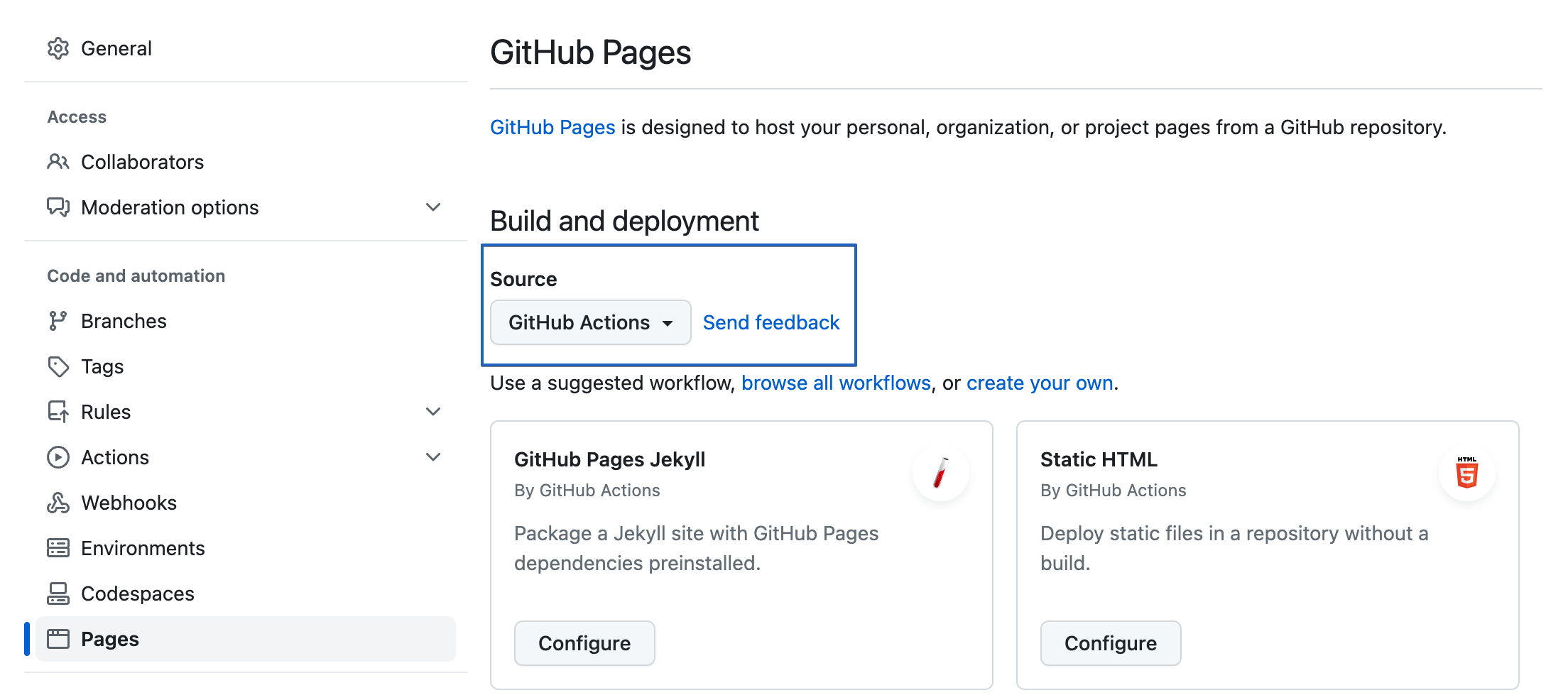 Enable GitHub pages on your repository.