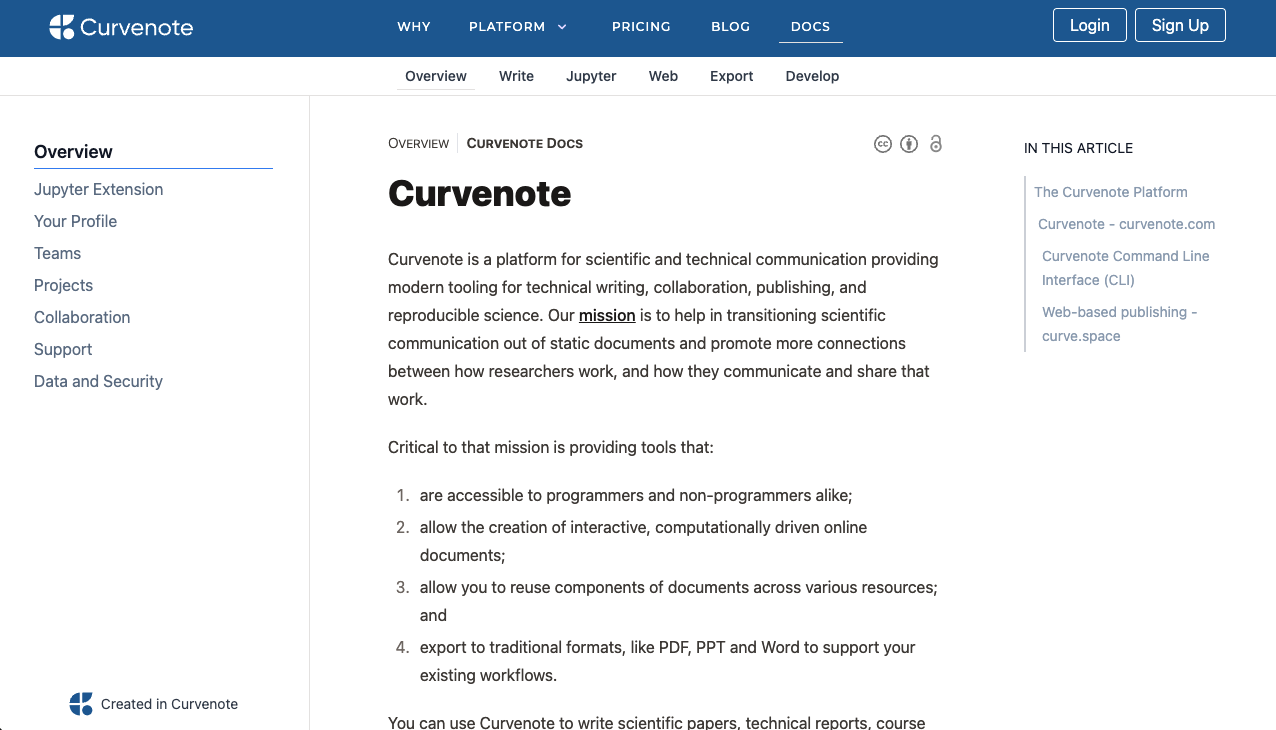 Documentation on curvenote.com/docs served up by the Curvenote platform!