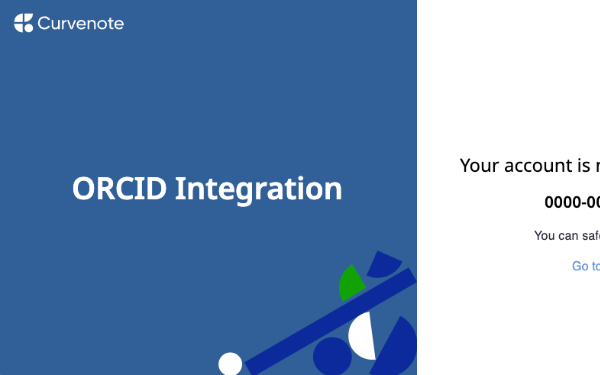 Connecting ORCID and Curvenote