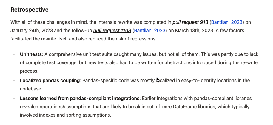 Interactive pull-requests from GitHub in Pandera: Going Beyond Pandas Data Validation.